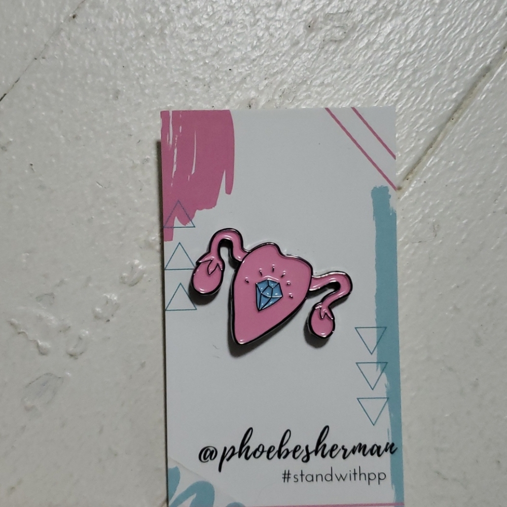 NWT Phoebe Sherman Enamel Pin-Feminist Design